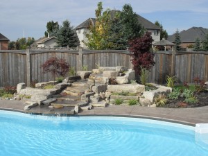 Pool waterfalls