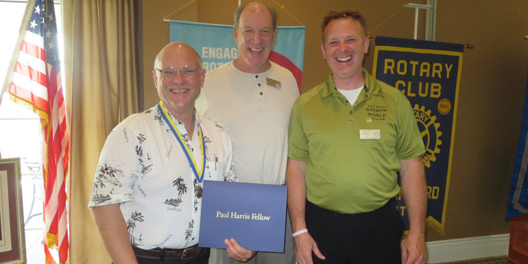 Breau honoured by Brantford Rotary Club