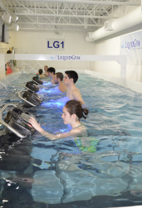 Each hydrotherapy pool provides varying water depths to accommodate different clientele and their specific needs. 