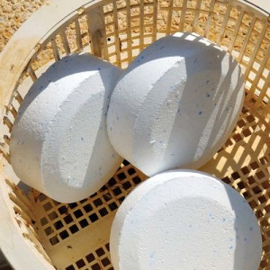 Pool chlorine tablets in basket Costa del Sol Andalucia Spain Western Europe.