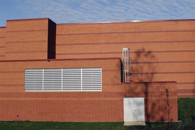 Anew, ground-level mechanical room was built at the natatorium