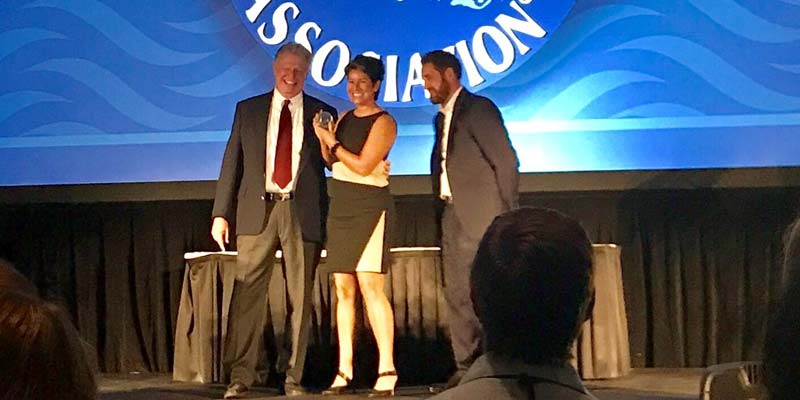 WhiteWater executive, Franceen Gonzales, was inducted into the World Waterpark Association (WWA) hall of fame