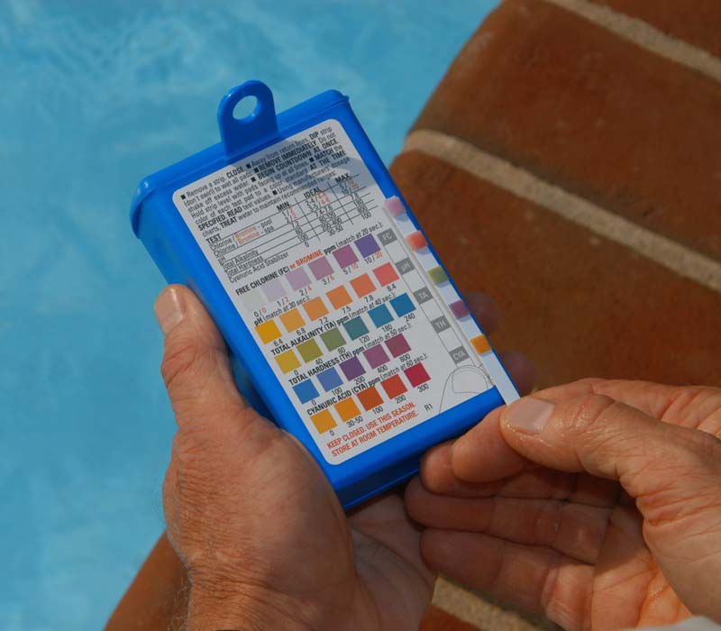 The colour of each test pad should be matched to a colour standard at the time specified.