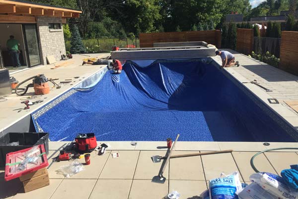 Building a Pool as Part of a Feature Backyard Project