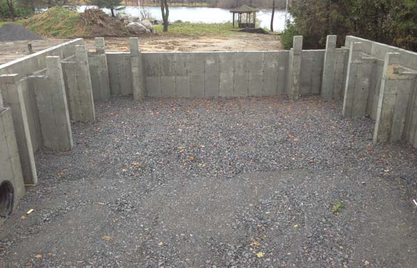 The pool room required extensive concrete foundation details and additional pilasters due to the poor soil conditions found onsite and to support the pool room structure.