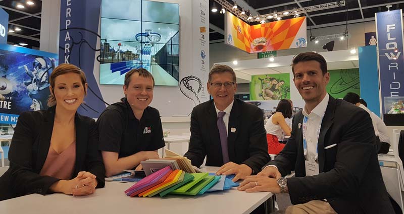 WhiteWater and Life Floor announced the distribution agreement at this year’s Asian Attractions Expo in Hong Kong.