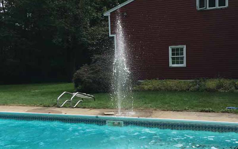 For pools in northern regions, maintenance professionals should vacate the water from everywhere (e.g. plumbing lines) but the pool itself.