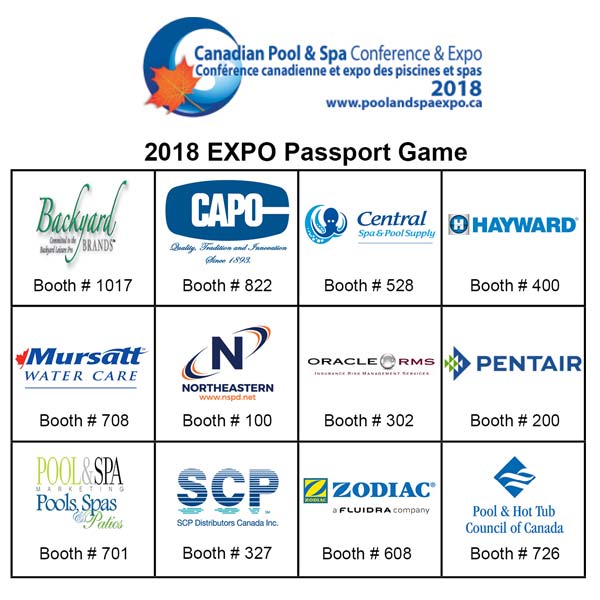 Show attendees who complete their passports will be eligible for a chance to win a number of great prizes.