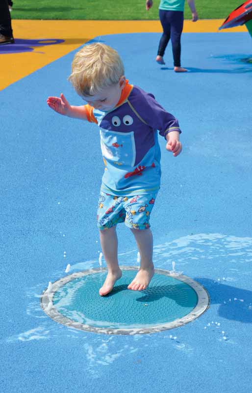 Zero-depth playscapes eliminate barriers with respect to access and risk, which help to level the playing field for all abilities and generations.