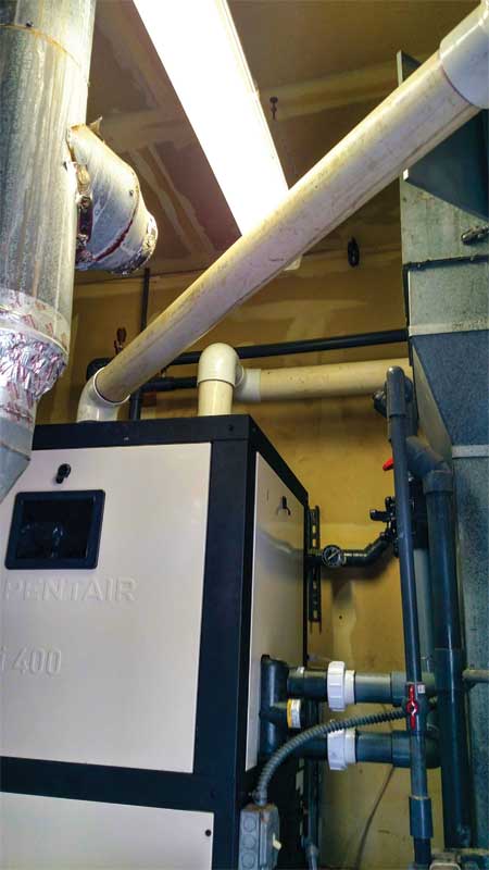 When considering requirements with respect to how far a heater can be vented, or how far ductwork can run to pull intake air, each 90-degree elbow reduces the maximum horizontal polyvinyl chloride (PVC) air intake run by 3.6 m (12 ft). Each 45-degree elbow reduces the maximum run by 1.8 m (6 ft).