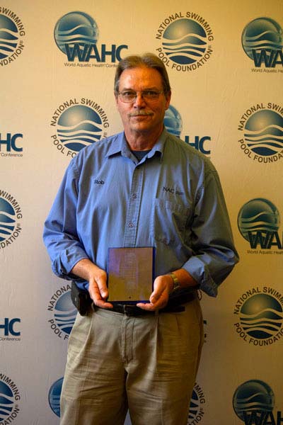 Robert R. Freligh (Nationwide Aquatic Consulting) received a honourary Milestone plaque as one of the top 10 instructors who certified more than 500 students in 2018.