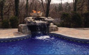 Homeowners look to their backyard professional to incorporate fire features so they get more enjoyment out of their pool and outdoor living space at night. 