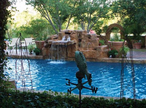 Connecting water features into an automated system with a variable-speed pump (VSP) also allows homeowners to adjust the water volume up or down depending on how much white noise they want the feature to emanate.