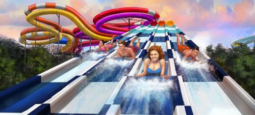 Vancouver-based WhiteWater is designing and manufacturing a new waterslide for Worlds of Fun called Riptide Raceway. It will be second largest waterslide in the U.S. 