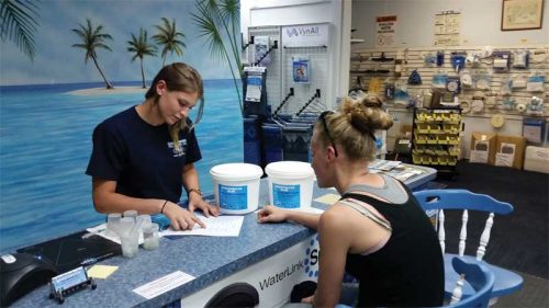 Businesses can take advantage of the printouts from water testing software to help recommend products to customers—which is especially helpful during the busy summer months.