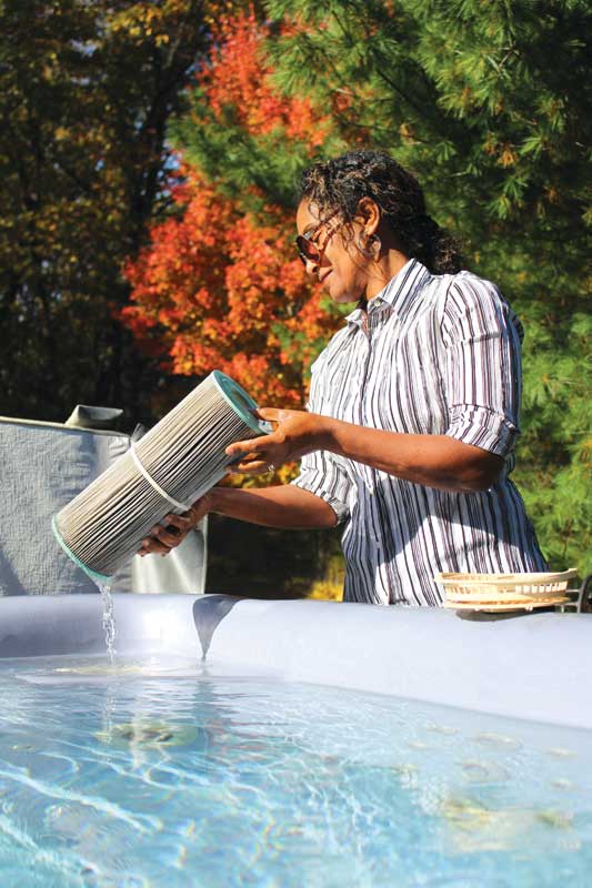 Keeping filters clean allows them to operate properly and remove contaminants from the water so chlorine is not tied up with floating debris.