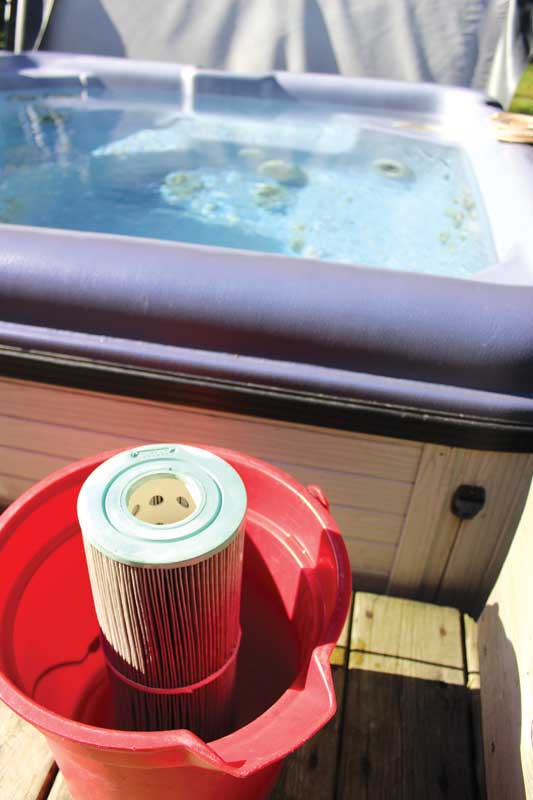 Chemicals can resolve many different water quality problems, but if the filter is not working properly, neither will the hot tub’s water treatment program.