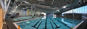 Pictured is an image of Vanderhoof Aquatic Centre's swimming pool. Vandals have caused an aquatic facility in Vanderhoof, B.C., to be shut down temporarily, and incurred $500,000 in damages from flooding the centre with almost 600,000 L (1,585 gal) of water.