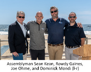 Left to right: Assemblyman Sean Kean, Rowdy Gaines, Joe Ohme, and Dominick Mondi.