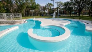 Lazy river at the pool.