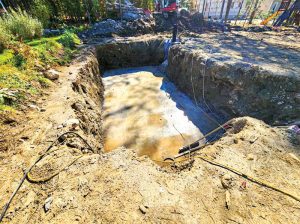 The “Bayto” pool is constructed as a monolithic cement shell.