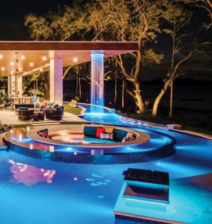 The ability to synchronize lighting features around the backyard with traditional pool lights is now a daily occurrence.