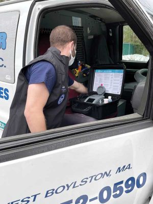 Technicians can eliminate service forms, record water test results, take payments at the jobsite, look up inventory, and even perform physical inventory tasks on service trucks.