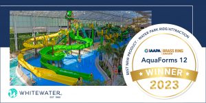 WhiteWater’s AquaForms 12 earned the Brass Ring Award for Best New Product at the International Association of Amusement Parks and Attractions (IAAPA) Expo 2023.