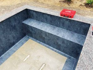 Plunge Pool Concepts’ (PPC’s) standard “Plunge Plus” package comes finished with RENOLIT ALKORPLAN polyvinyl chloride (PVC) reinforced membrane.